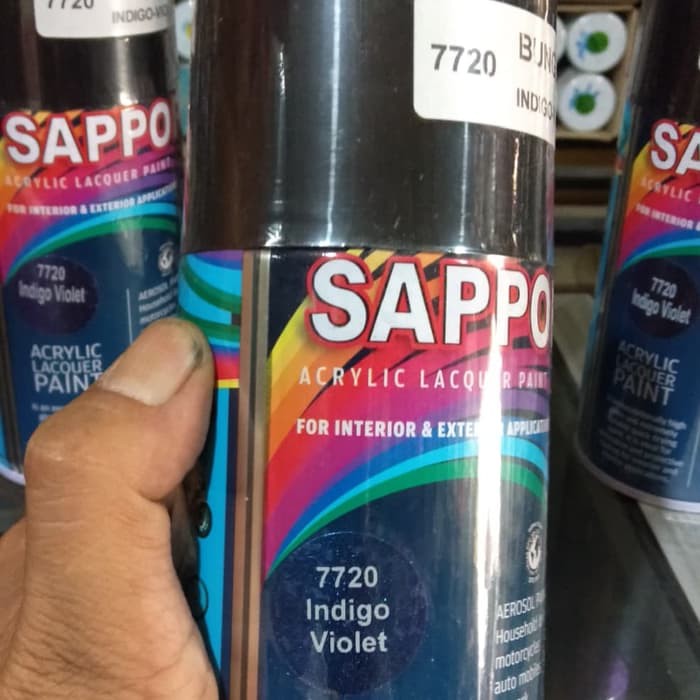 Sapporo Cat Spray 7720 Bunglon Indigo Blue 300 ml Cat Semprot Sapporo
