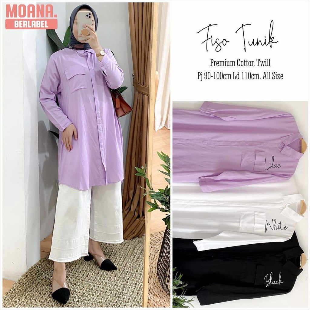 DISKON FISO TUNIK - tunik basic / tunik polos / simple tunik / tunik kondangan / tunik muslim /tunik simple