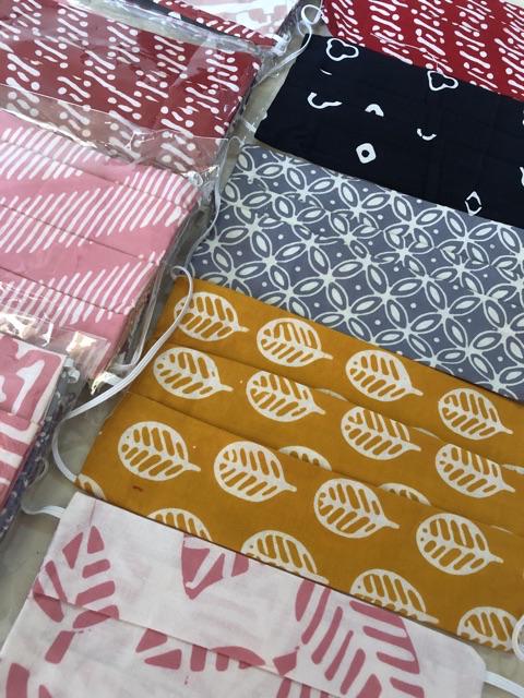 Masker Batik Model Baru Mj 1 Headloop (per Pack Isi 5 Pcs)