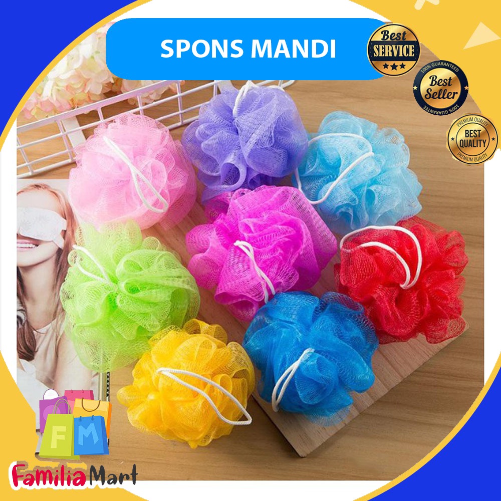 Spon Mandi Jaring Bath Sponge Scrub Spons Mandi Mekar