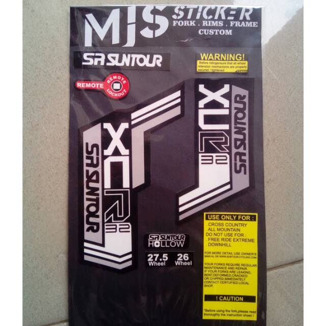 Sticker fork suntour xcr