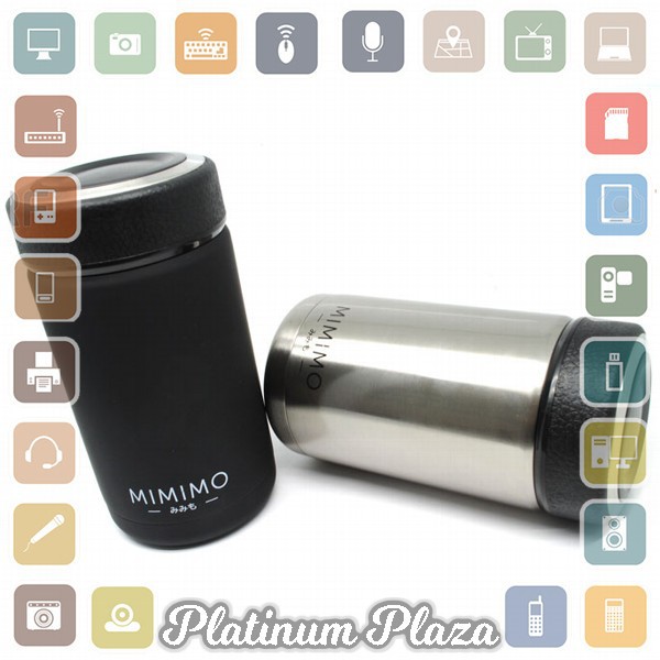 MIMIMO Botol Minum Thermos Mini Stainless Steel 400ML - Silver`8J6OY6-