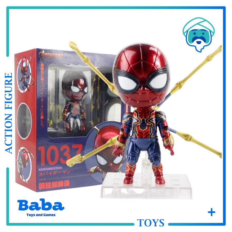 Mainan Figure Nendoroid Spiderman Iron Spider Infinity War