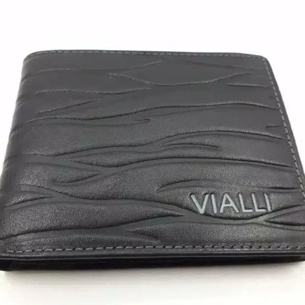 Dompet Pria Kulit Sapi Asli Vialli - Hitam Sintashop45