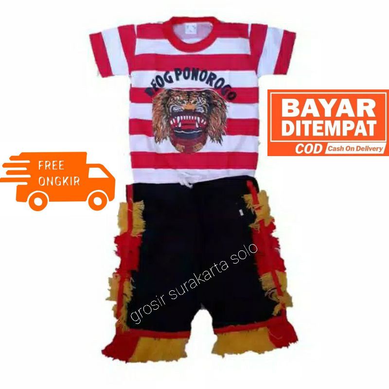 Setelan Baju Reog Anak - Anak
