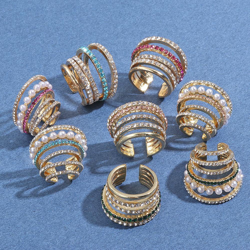 Wonder 1PC Anting Manset Mutiara Fashion Hadiah Perhiasan Pesta Tanpa Tindik Berbentuk C