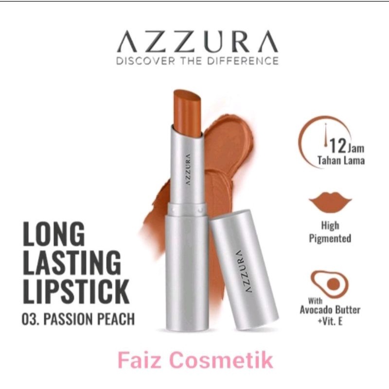 AZZURA Long Lasting Lipstik With Avocado Butter &amp; Vitamin E
