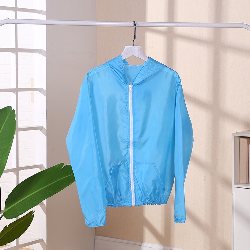 Jaket Sepeda Wanita Korea Style Jacket Jogging Anti UV Import Cepat Kering Maystar Jaket1-Biru Tua