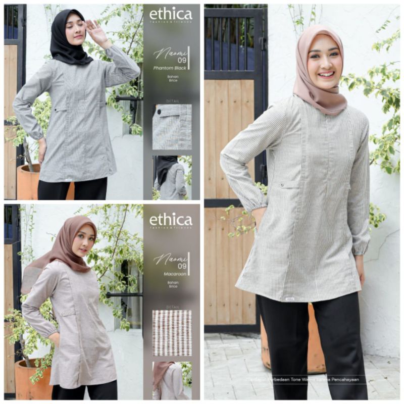ETHICA// ATASAN ETHICA BLOUSE ETHICA KEMEJA ETHICA NAOMI 09 NAOMI09 ORIGINAL