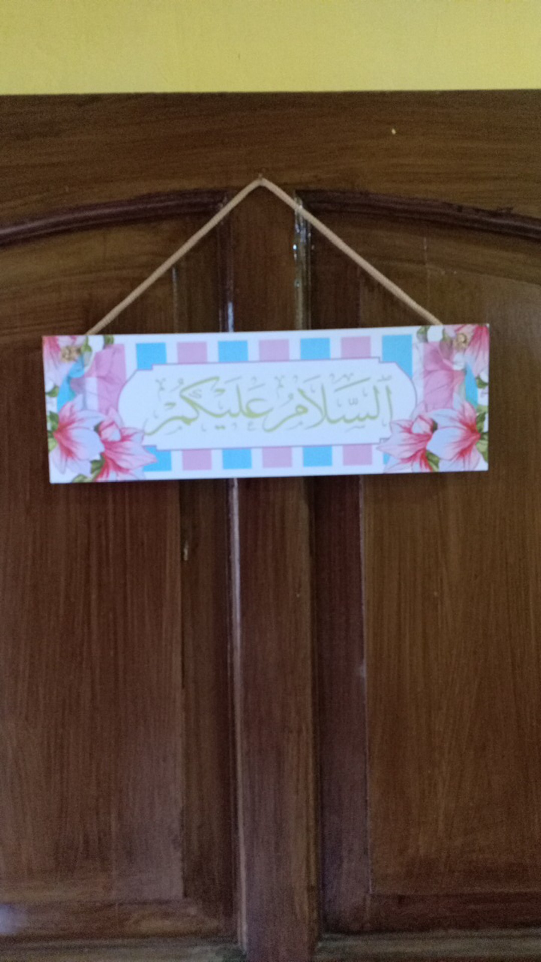 Decor Art Hiasan Pajangan Dinding Wall Decor Rumah Shabby Chic Gantungan Assalamualaikum - Ab 7