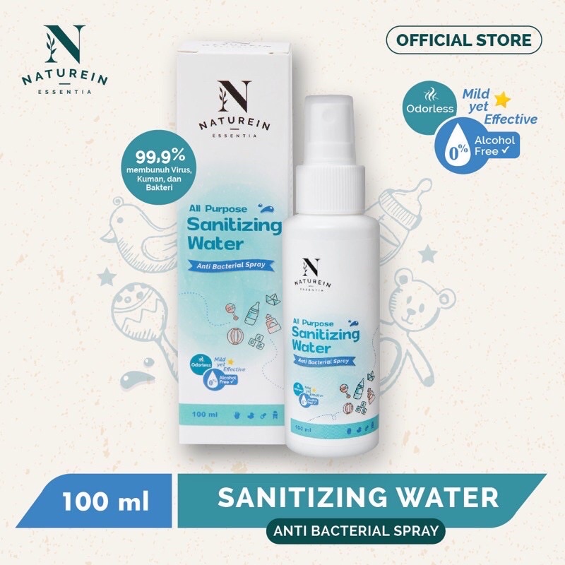 Naturein All Purpose Sanitizing Water 100ml Baby Safe Sanitizer Food Contact Safe