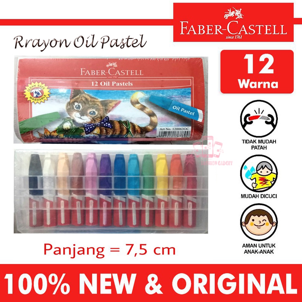 

Faber Castell Crayon Oil Pastels Crayon Faber Castell Isi 12 Pcs Crayon / Krayon Oil Pastel 12 Faber Castell Faber Crayon Oil Pastel isi 12 warna