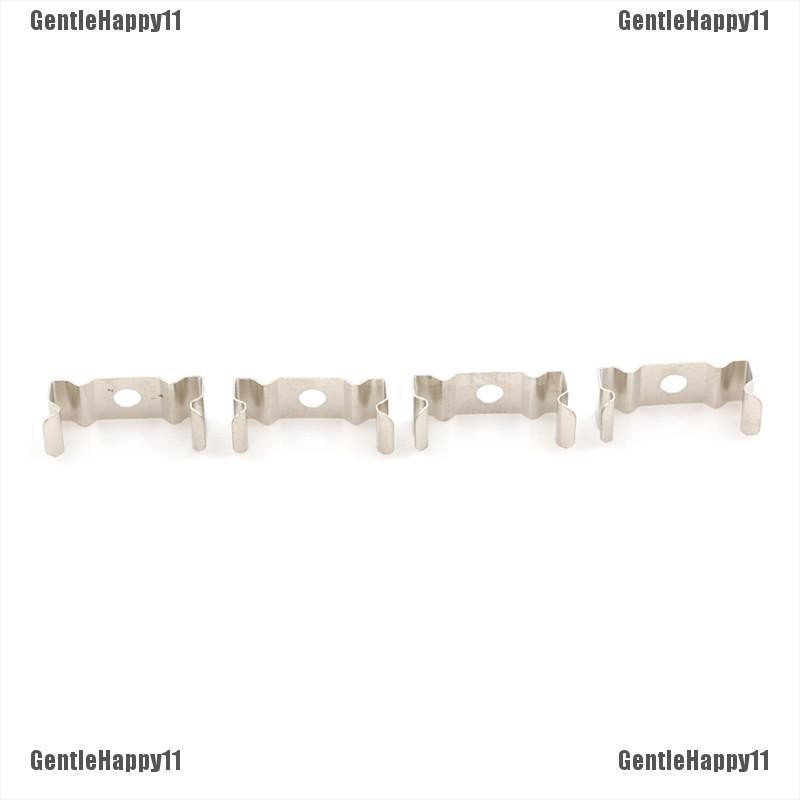 GentleHappy 4Pcs T5 Fluorescent Tube Lamp Holder Bracket Clips Socket Silver