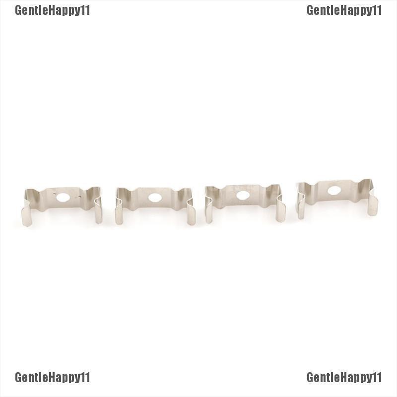 GentleHappy 4Pcs T5 Fluorescent Tube Lamp Holder Bracket Clips Socket Silver