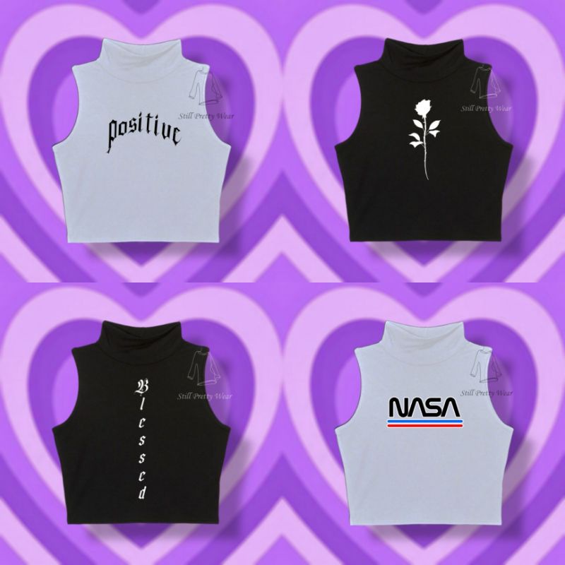 STILLPRETTY.WEAR - LUEI TURTLE NECK CROP TOP