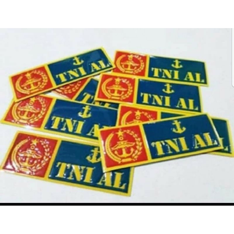 stiker plat motor TNI AL, stiker TNI AL