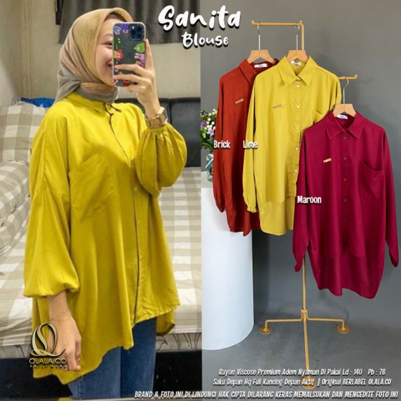 SANITA BLOUSE ORI OLALA