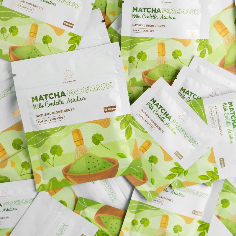 (BPOM) Matcha Face Mask - Masker Bubuk by thisnaturel