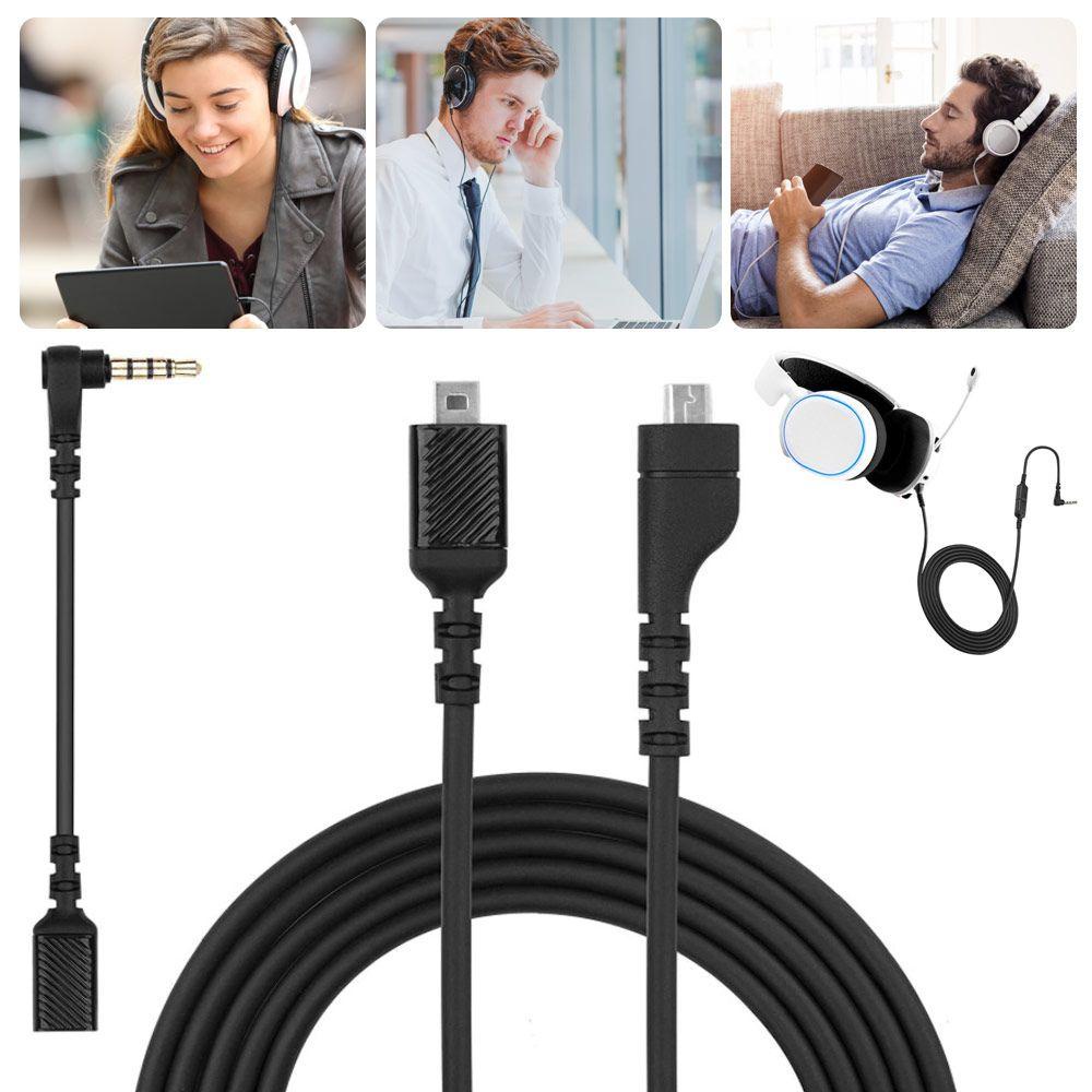 TOP Kabel Headphone Universal Microphone Extension Braided Wires Kabel Headset Kabel Pengganti Untuk SteelSeries