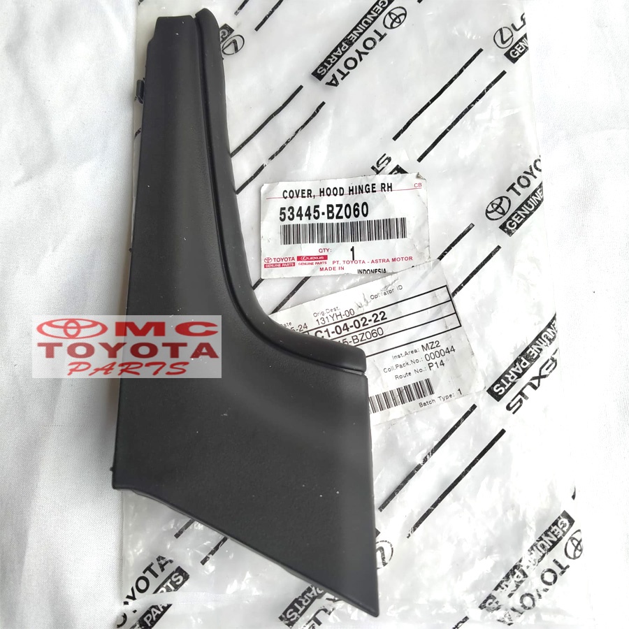 Cover Hood Hinge Karet Samping Kap Mesin Kanan Avanza Xenia Grand 53445-BZ060