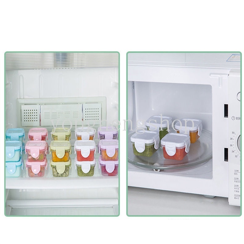 Kotak Penyimpanan Makanan Bayi / Perhiasan Portable Ukuran 60ml