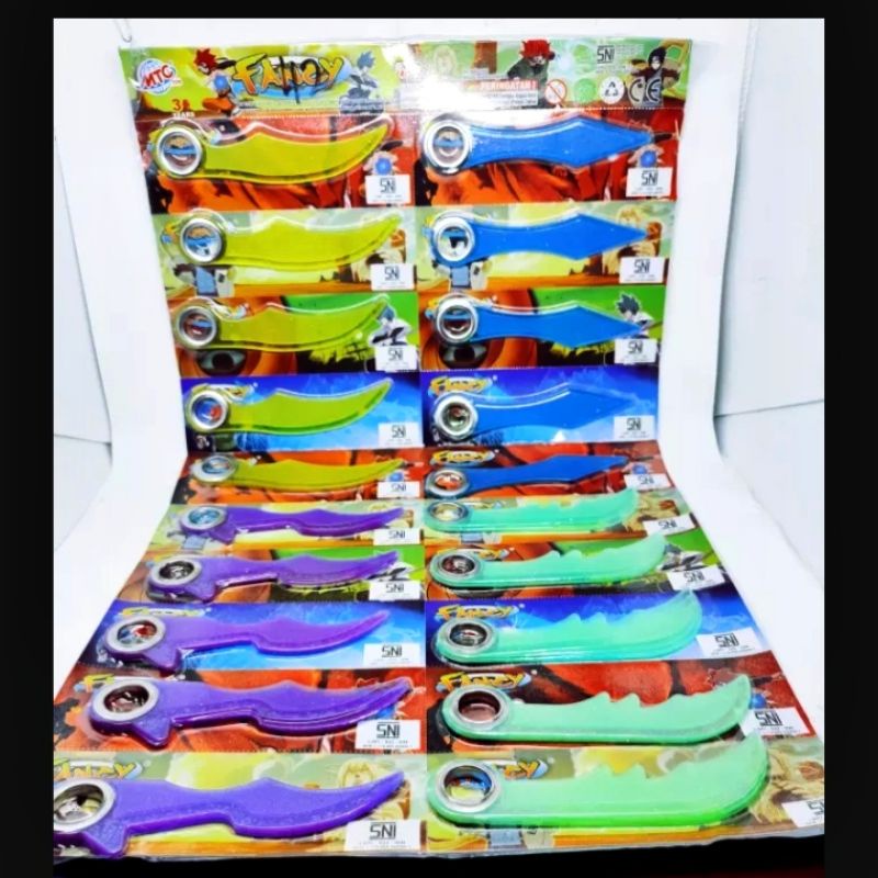 MAINAN ANAK SENJATA NARUTO SURIKEN/MAINAN SURIKEN isi 20 pcs/Lembar