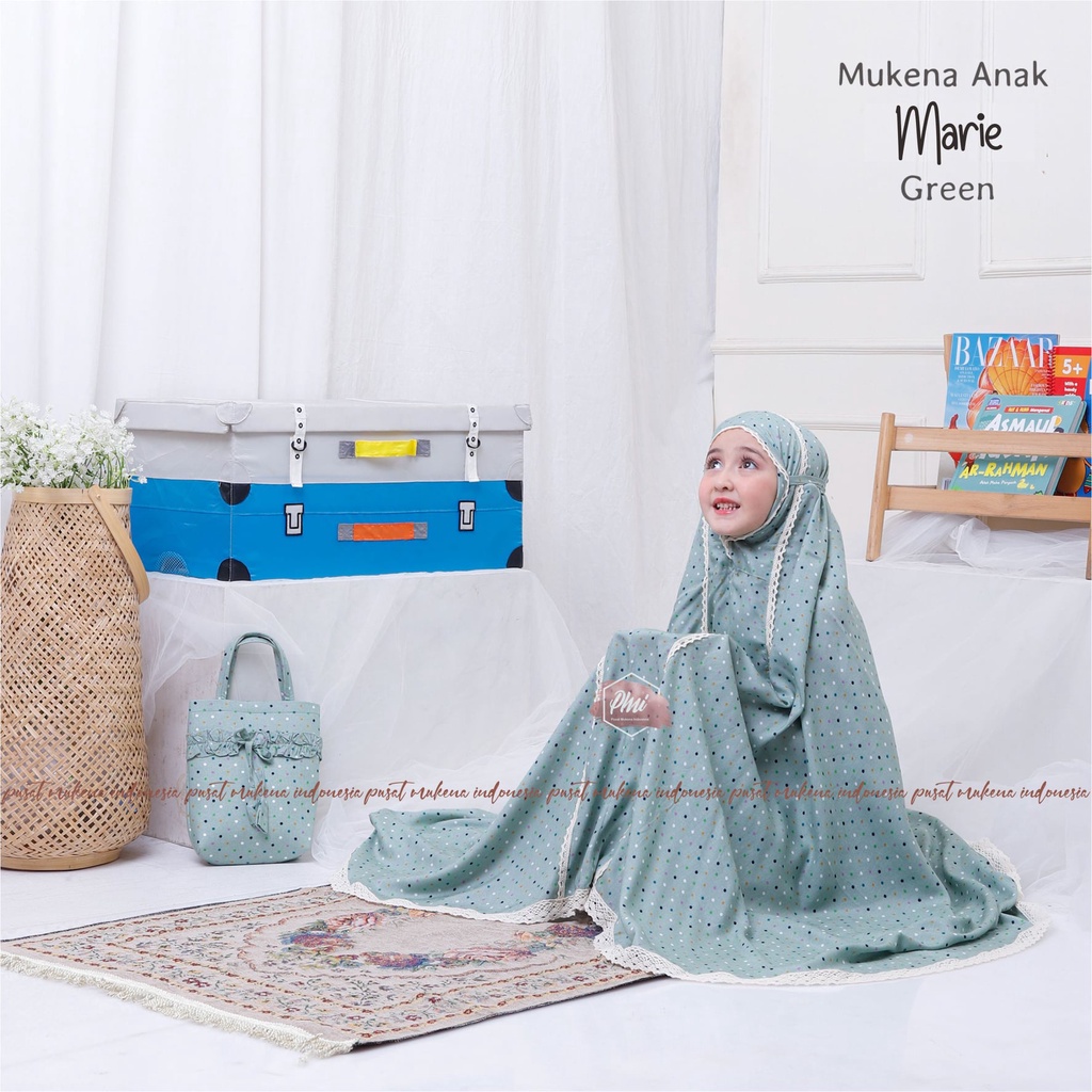 MUKENA ANAK RAYON POLKADOT MARIE