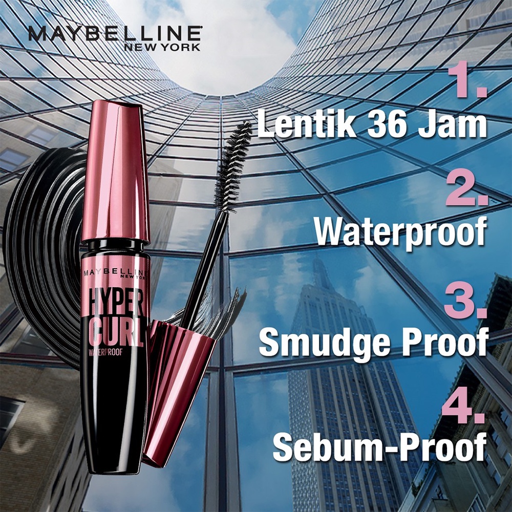 ❤ BELIA ❤ Maybelline Hypercurl Volum Express Waterproof ( Original 100% Hyper Curl mascara ) | BABY BUNNY