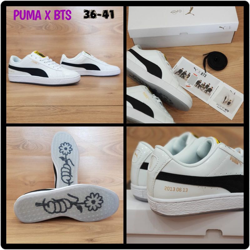 sepatu pum4  X BTS,sepatu sneaker wanita