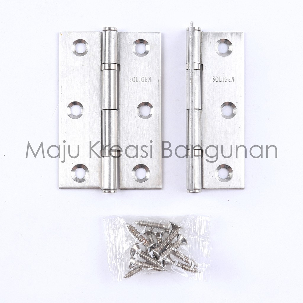 Engsel Tipis SOLIGEN 2&quot; 2,5&quot; 3&quot; Stainless Steel Lemari 2.5 Inch Inci 2Inch 2,5Inch 3Inch Kecil Mini