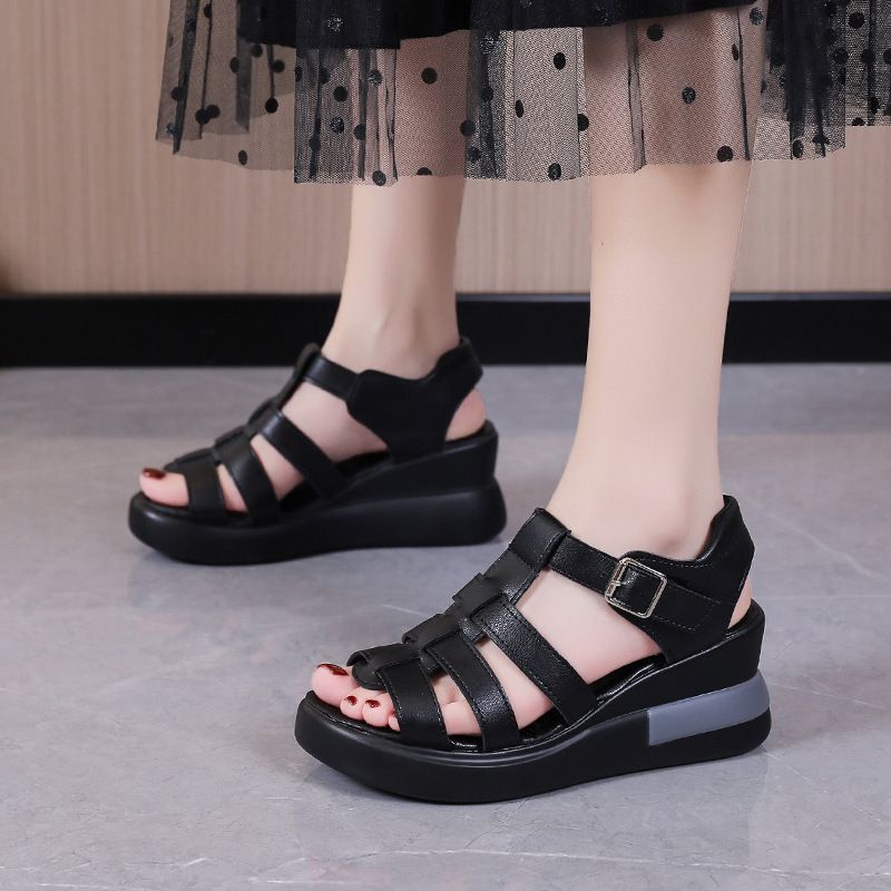 Permata  Sandal Wedges Wanita Import M928 Premium Quality