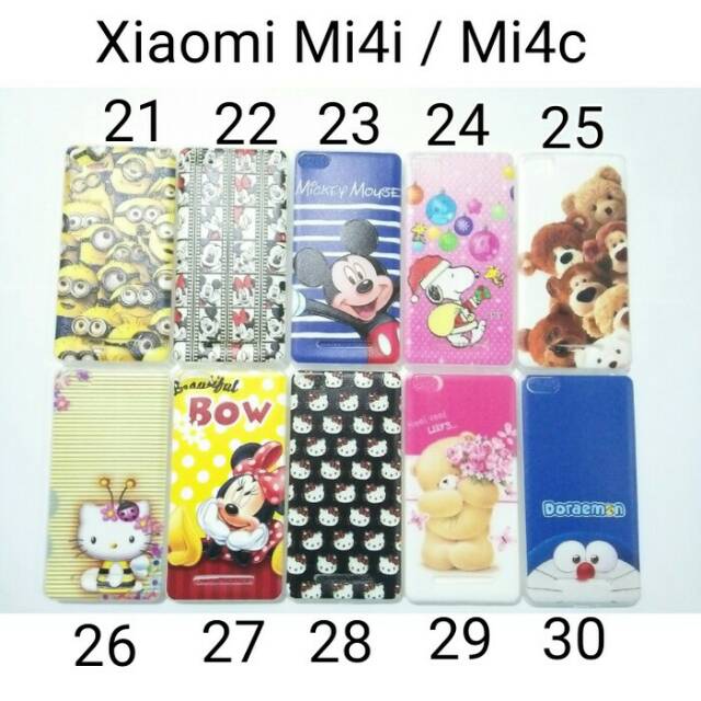 Case Ultrathin Karakter Disney For Xiaomi Mi4i/Mi4c / Softcase Xiaomi Mi4i/Mi4c