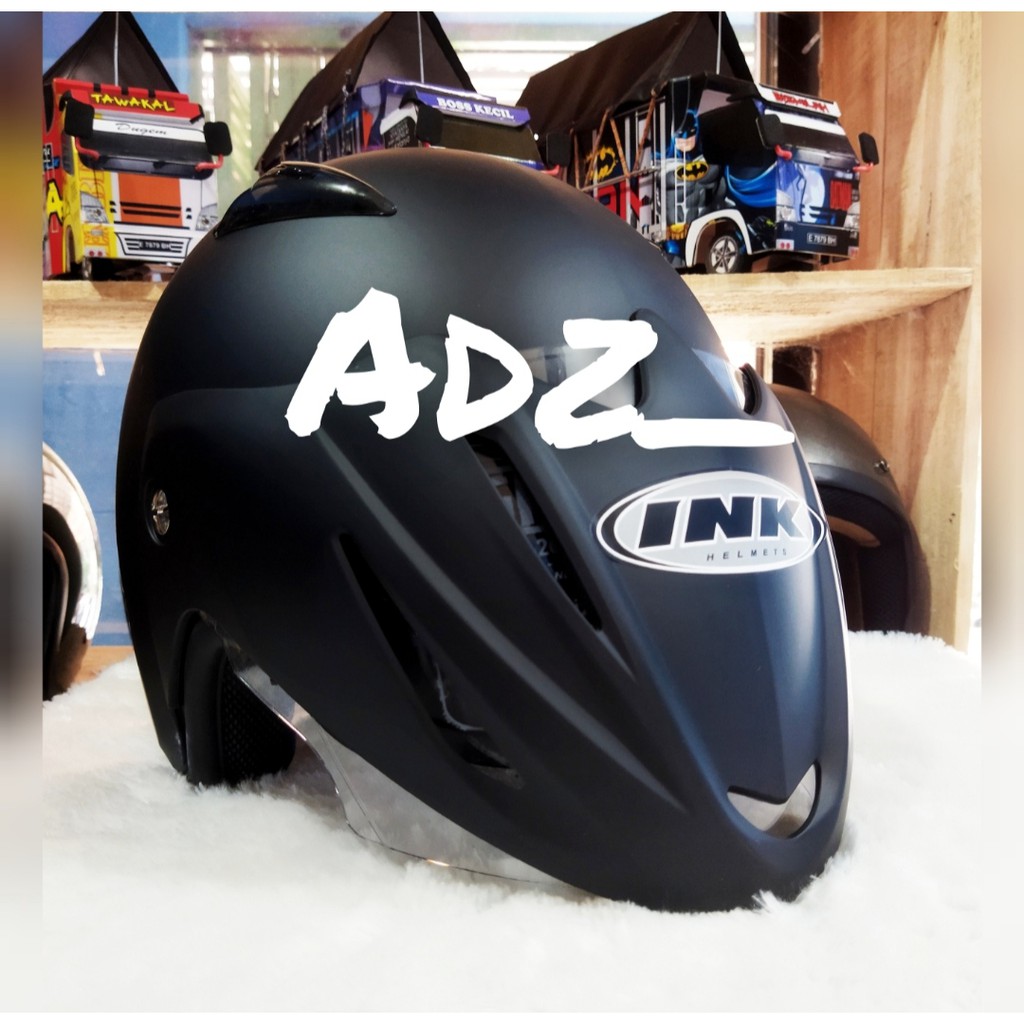 Jual HELM INK HITAM DOF MURAH !! PEKING KARDUS !! | Shopee Indonesia