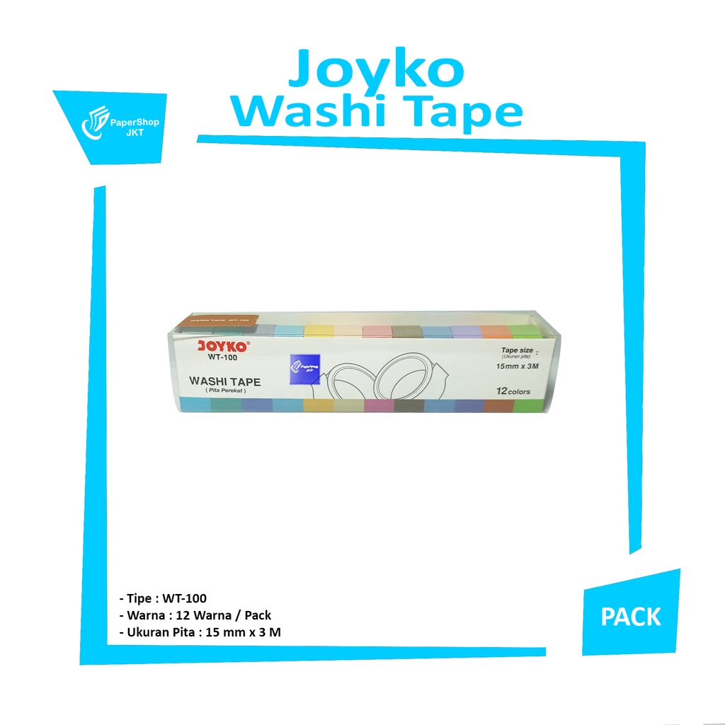JOYKO - Washi Tape WT-100 Pita Perekat - Set