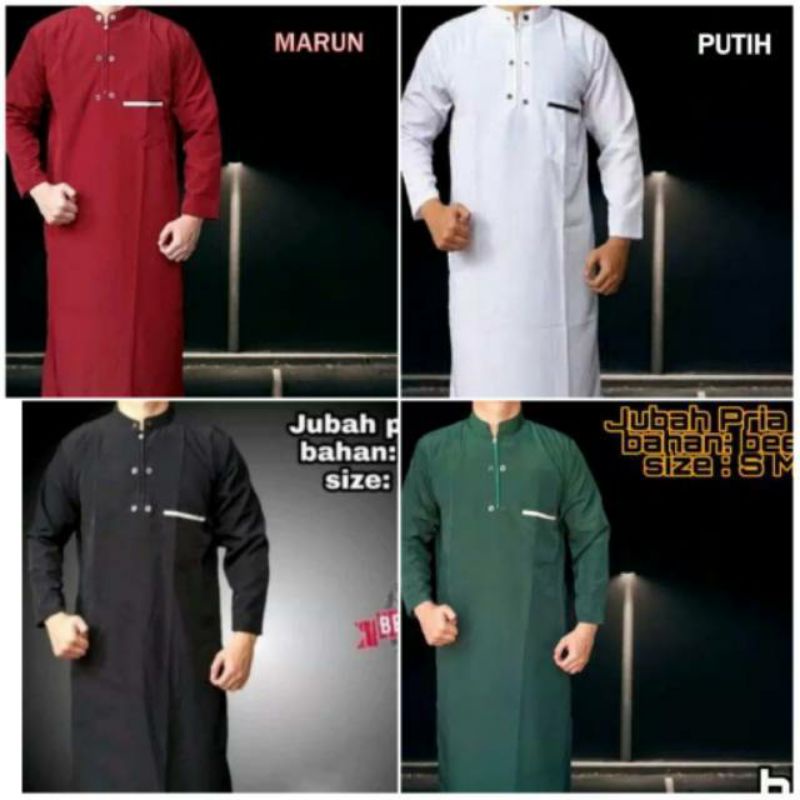 FATWA - Jubah Pria Al Harbi Ori / Jubah Pria Remaja Dewasa / Gamis Pria