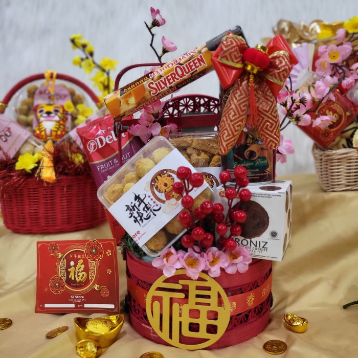 

Paket box dekorasi sakura hampers imlek cny parcel kado kue kering 73 - No. 3...
