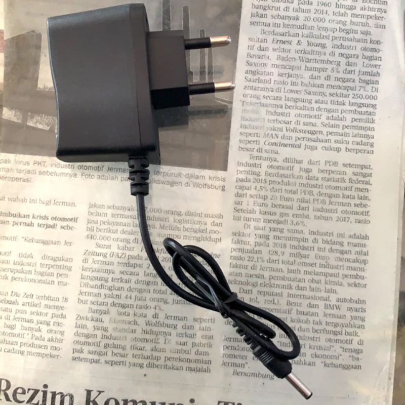 Adaptor Charger Cas Casan Senter Kepala