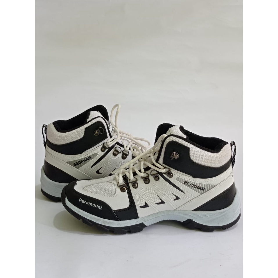 SEPATU GUNUNG BECKHAM PARAMOUNT PUTIH HITAM SEPATU ELEGAN PRIA WANITA MURAH