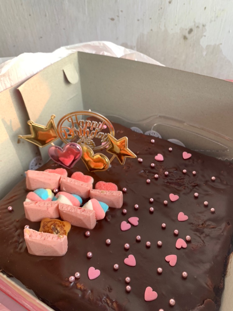 Topper Plastik Happy Birthday Small Hiasan Kue Tart Ulang Tahun Gold Rainbow Colorful Bulat