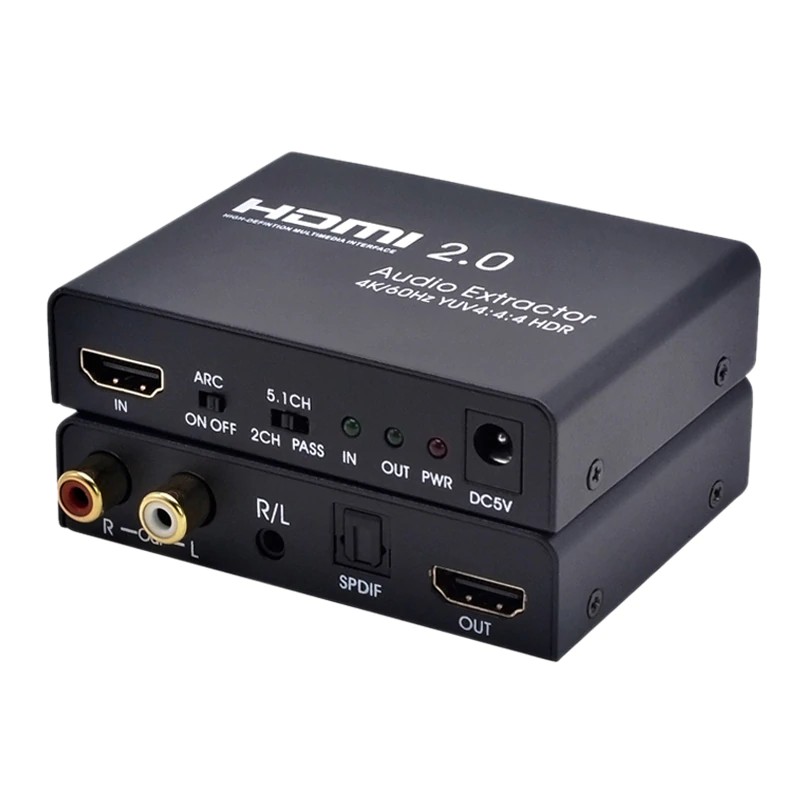 Hdmi 2 0 Untuk Hdmi Audio Extractor Audio Extractor Dukungan 4 K 60hz Yuv 4 4 4 Hdr Arc Untuk Hd Shopee Indonesia