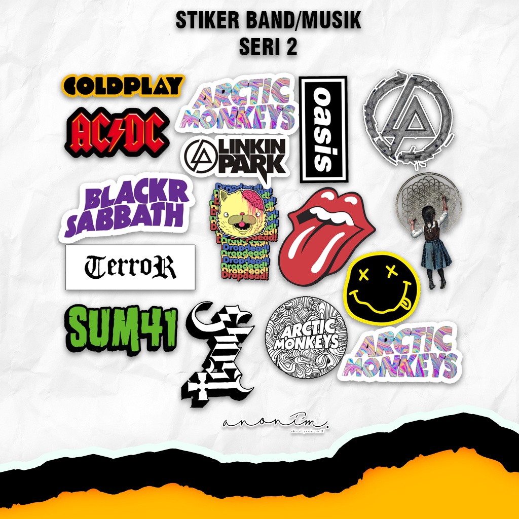 Stiker Pack Band Metal Rock Stiker Musik Stiker Distro