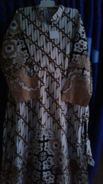 Gamis Vihan Batik Solo Fashion Wanita Gamis Batik Modern Dress Batik Kombinasi Ori By Svj