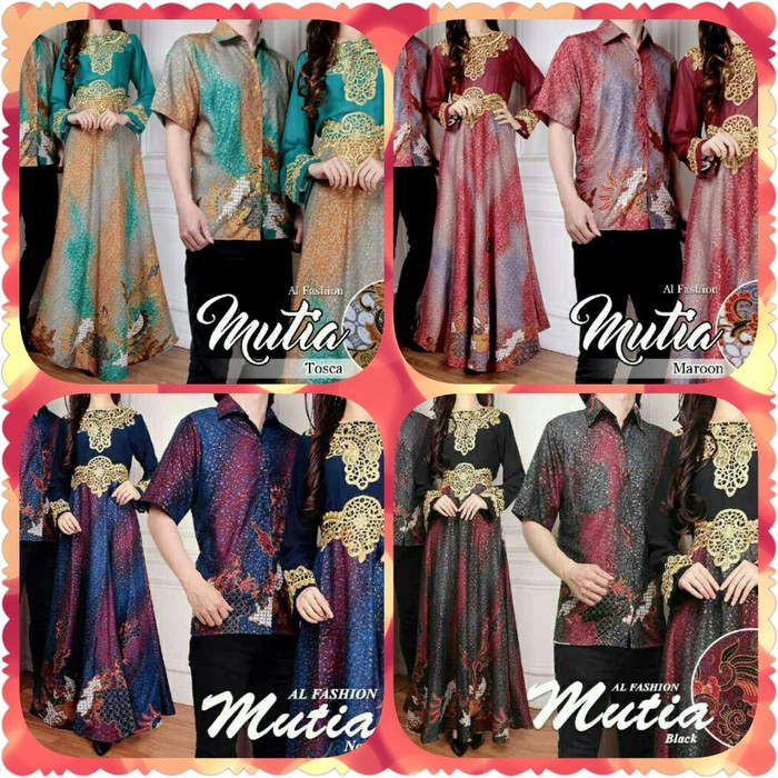 Couple batik sutra mutia pakaian Batik murah baju Batik Couple murah baju pasangan murah