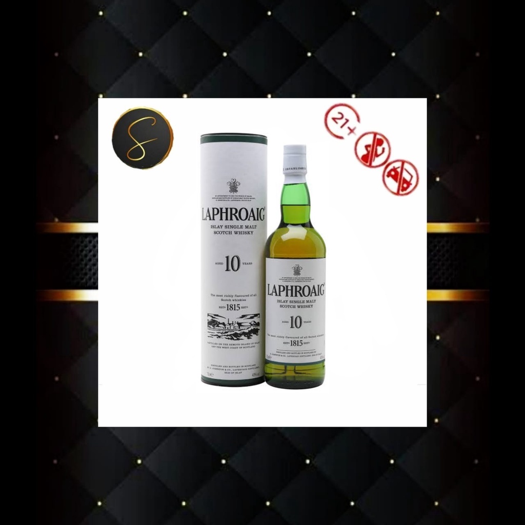 LAPHROAIG AGED 10 YEARS OLD YO ISLAY SINGLE MALT SCOTCH WHISKY