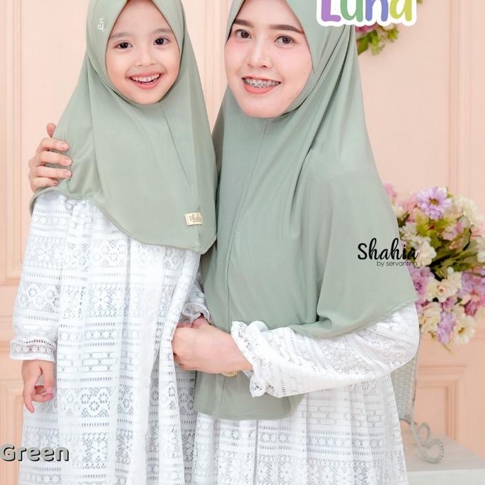 Grosir Shahia Jilbab Hijab Anak Couple Mom Baby “LUNA HIJAB” ,..