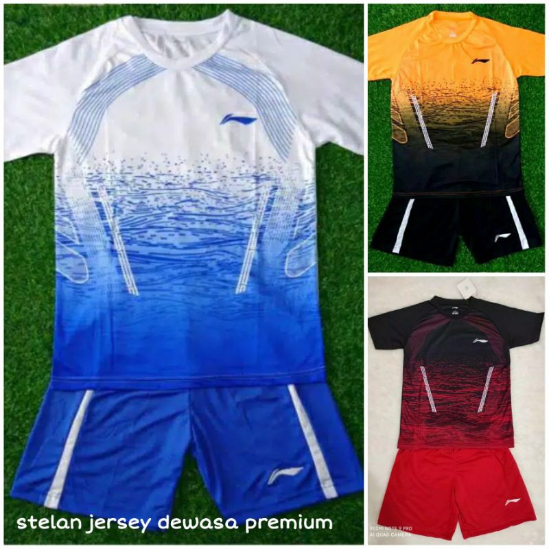 COD | STELAN DEWASA BAJU KAOS JERSEY LI-NING OLAHRAGA BADMINTON VOLI FUTSAL/ SEPAK BOLA PINGPONG