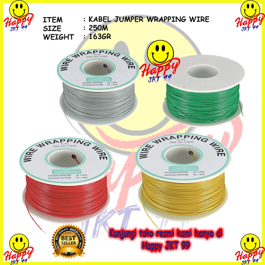 [ HAPPY JKT 99 ] KAWAT JAMPER WIRE WRAPPING KABEL JUMPER KAWAT JAMPER ORIGINAL