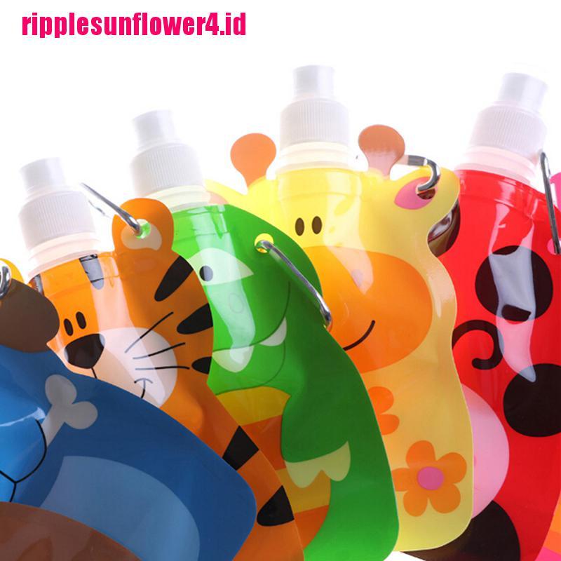 Botol Air Minum Lipat Motif Kartun Ukuran 360ml