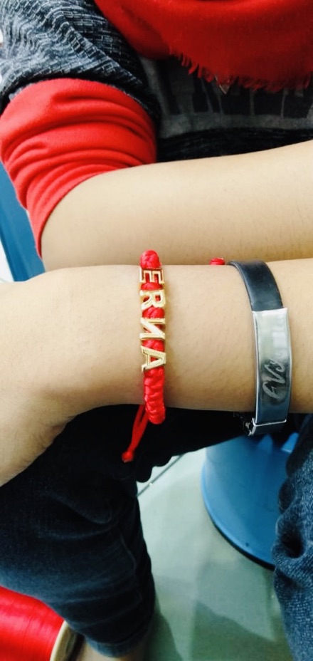 Gelang nama // gelang huruf // gelang rajut // gelang inisial // gelang alphabet // gelang abjad