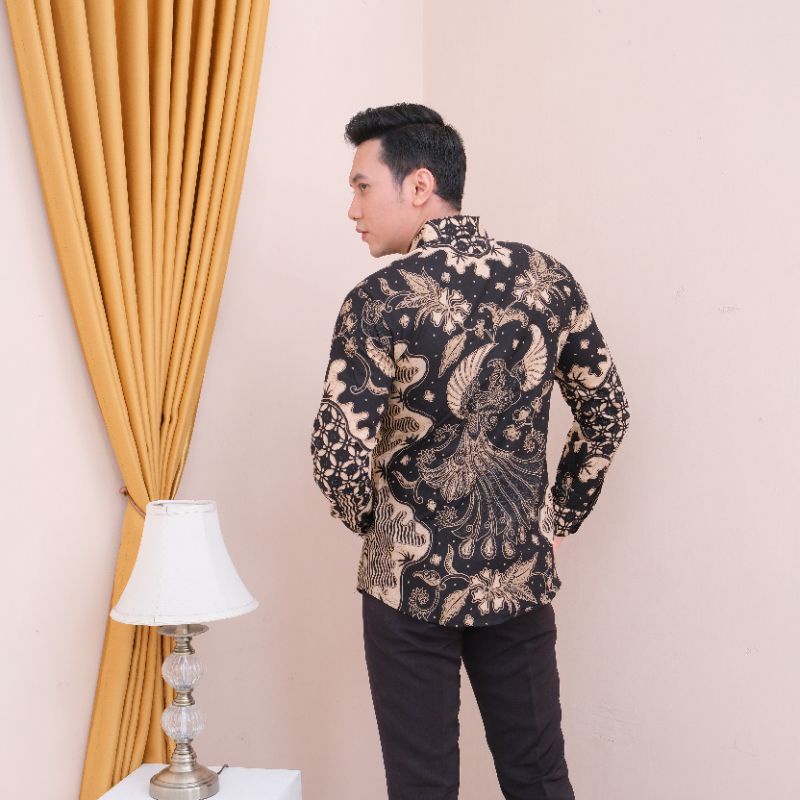 Kemeja Batik Lengan Panjang Batik Pria Baju Batik Premium Pabrik Batik Aluna KJ22